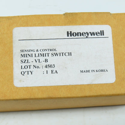 Honeywell SZL-VL-B VL Mini Limit Switch 5A 250VAC Adjustable Roller Lever