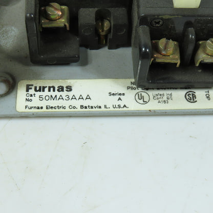 Furnas 50MA3AAA 3-Button Pushbutton Station Enclosure STOP OFF OFF 600V