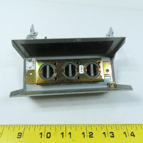Furnas 50MA3AAA 3-Button Pushbutton Station Enclosure STOP OFF OFF 600V