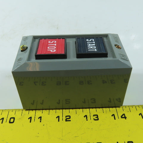 Square D 9001BG201 Start-Stop Push Button Station 600V MAX