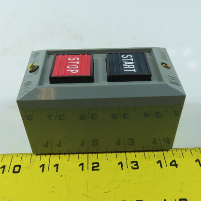 Square D 9001BG201 Start-Stop Push Button Station 600V MAX