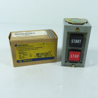 Square D 9001BG201 Start-Stop Push Button Station 600V MAX