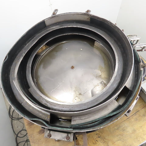 Warren Vibratory Parts Feeder 24" ID x 7" Deep Bowl 1Ph 115V W/ Controller