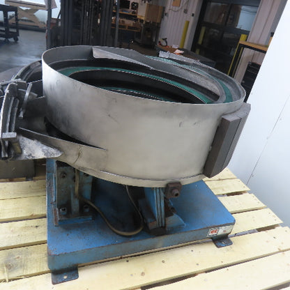 B&C Fabricating 24CCW Vibratory Parts Feeder 24" ID x 7" Deep Bowl 1Ph 115V