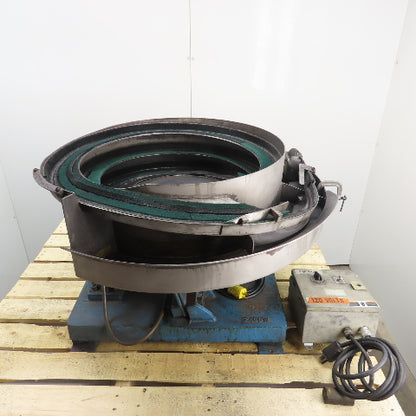 B&C Fabricating 24CCW Vibratory Parts Feeder 24" ID x 7" Deep Bowl 1Ph 115V