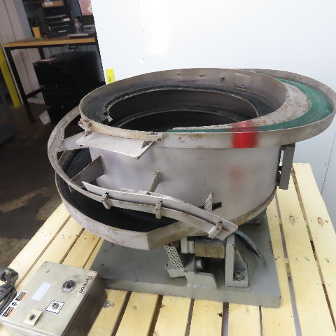 Jerhen Industries Vibratory Parts Feeder 24" ID x 10" Deep Bowl 1Ph 115V