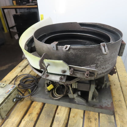 Jerhen Industries Vibratory Parts Feeder 24" ID x 7" Deep Bowl 1Ph 115V