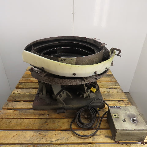 Jerhen Industries Vibratory Parts Feeder 24" ID x 7" Deep Bowl 1Ph 115V