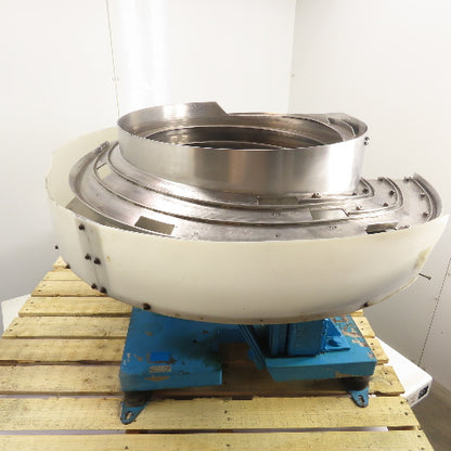 Syntron Vibratory Parts Feeder 24" ID x 12" Deep Bowl 1Ph 115V W/ Controller