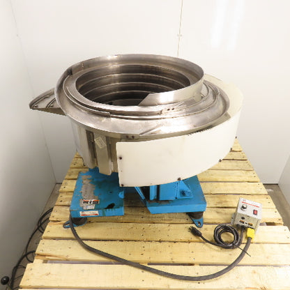 Syntron Vibratory Parts Feeder 24" ID x 12" Deep Bowl 1Ph 115V W/ Controller