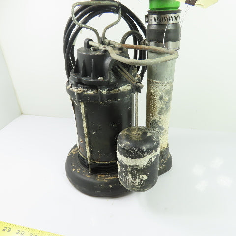 Wayne Water 1/3HP Thermoplastic Submersible Sump Pump 120V 1PH 9.5A Tested USA