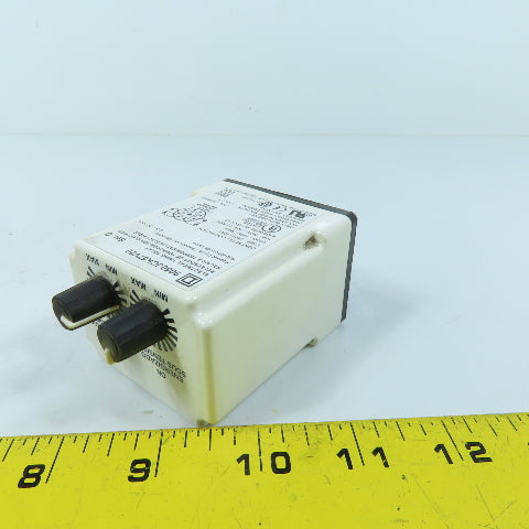 Square D 9050JCK57V20 Timing Relay Repeat Cycle 0.3-30 Min 120V 50/60Hz 110VDC