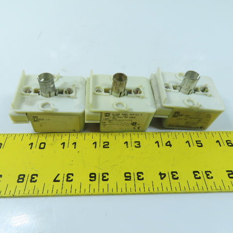 Square D 9001 KM1 Push Button Light Modules 110-120V 50-60Hz Lot of 3