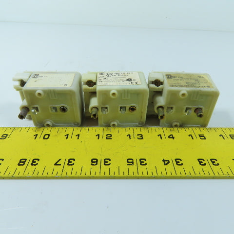 Square D 9001 KM1 Push Button Light Modules 110-120V 50-60Hz Lot of 3