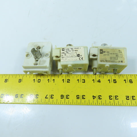 Square D 9001 KM1 Push Button Light Modules 110-120V 50-60Hz Lot of 3