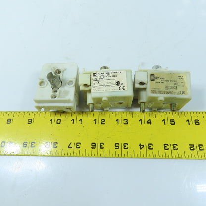 Square D 9001 KM1 Push Button Light Modules 110-120V 50-60Hz Lot of 3
