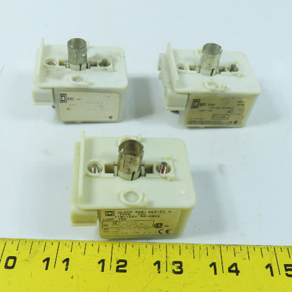 Square D 9001 KM1 Push Button Light Modules 110-120V 50-60Hz Lot of 3