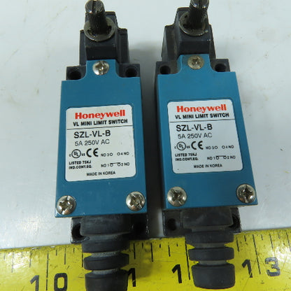 Honeywell SZL-VL-B Lot of 2 VL Mini Limit Switches 5A 250VAC Lot of 2