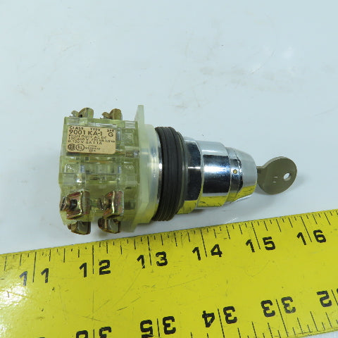 Square D 9001KS11K2 Key Operated Selector Switch 2 Position Maintained E-10 Key