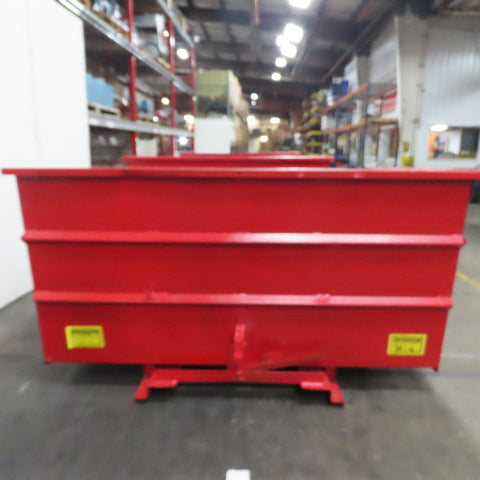5 Cu Yard Self Dumping Trash Scrap Hopper 53" x 60" x 31" Inside