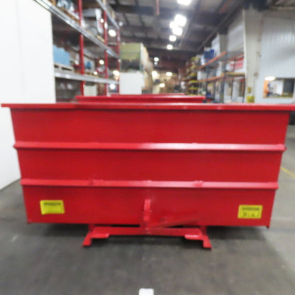 5 Cu Yard Self Dumping Trash Scrap Hopper 53" x 60" x 31" Inside