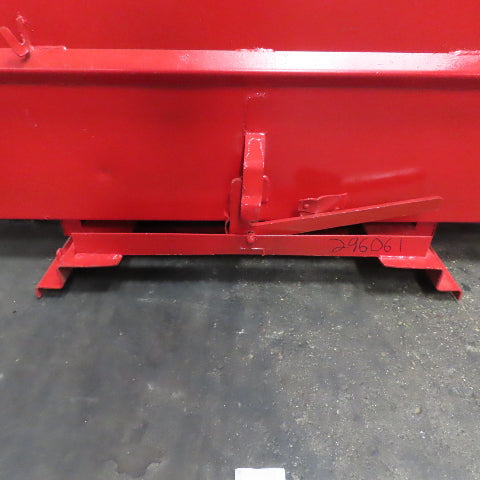 5 Cu Yard Self Dumping Trash Scrap Hopper 53" x 60" x 31" Inside
