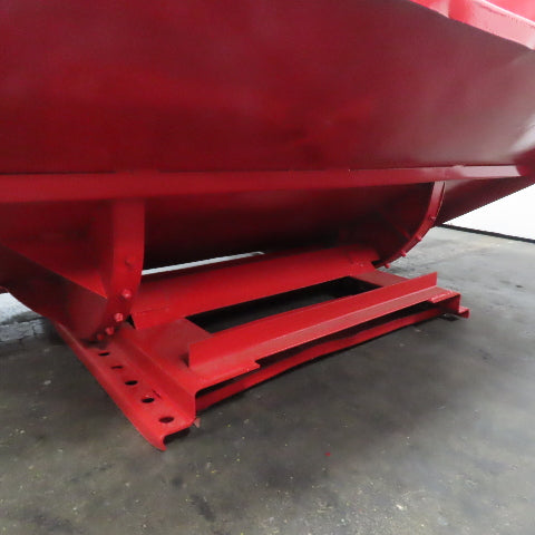 5 Cu Yard Self Dumping Trash Scrap Hopper 53" x 60" x 31" Inside