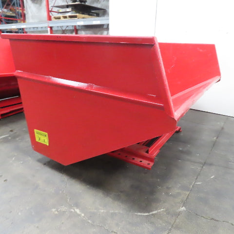 Wright 5 Cubic Yard Self Dumping Trash Scrap Hopper 96" x 63" x 42" ID