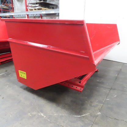 Wright 5 Cubic Yard Self Dumping Trash Scrap Hopper 96" x 63" x 42" ID