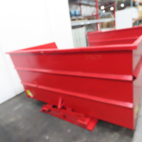 Wright 5 Cubic Yard Self Dumping Trash Scrap Hopper 96" x 63" x 42" ID