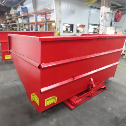 Wright 5 Cubic Yard Self Dumping Trash Scrap Hopper 96" x 63" x 42" ID