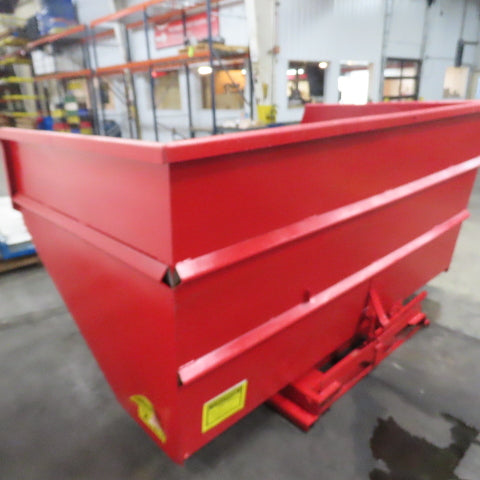 McCullough Wright 5 Cu Yard Self Dumping Trash Scrap Hopper 93"x65"x42" Inside