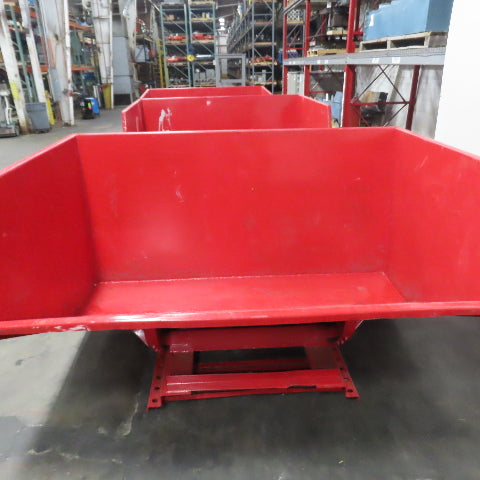 McCullough Wright 5 Cu Yard Self Dumping Trash Scrap Hopper 93"x65"x42" Inside