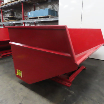 McCullough Wright 5 Cu Yard Self Dumping Trash Scrap Hopper 93"x65"x42" Inside