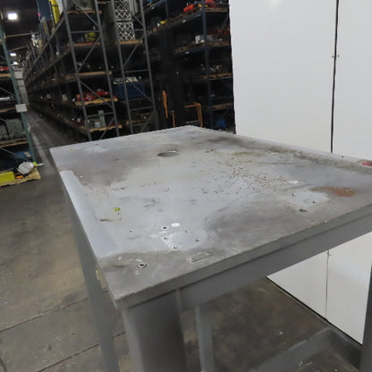 3/4" Thick Steel Top Assembly Stand Machine Base Work Table 53"x 31-1/2"x 83" H