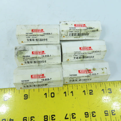 SPI Class ZZ Individual Pin Gage .609- Lot Of 6
