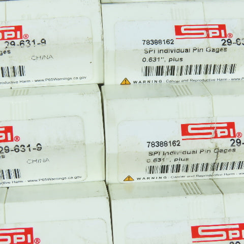 SPI Class ZZ Individual Pin Gage .639+ Lot Of 8