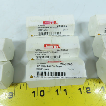 SPI Class ZZ Individual Pin Gage .0669+,.659+, 0.529+ Mixed Lot Of 8