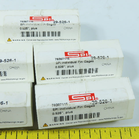 SPI 29-526-1 Class ZZ Individual Pin Gage 0.526"+ Lot Of 5