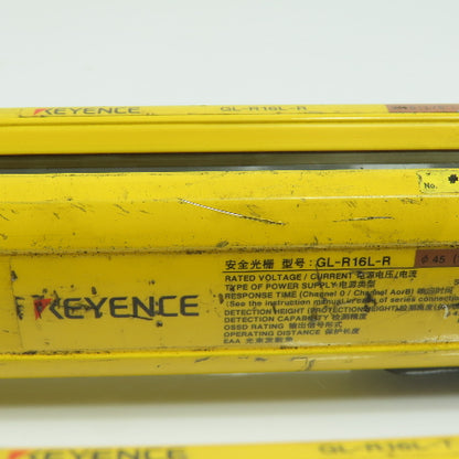 Keyence GL-R16L-T GL-R16L-R Safety Light Curtain Transmitter and Receiver Set