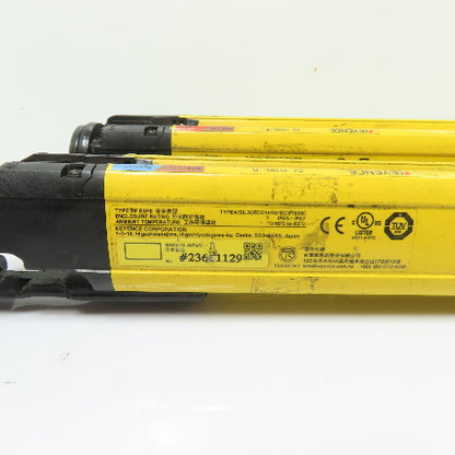Keyence GL-R16L-T GL-R16L-R Safety Light Curtain Transmitter and Receiver Set
