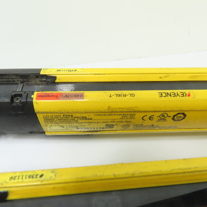 Keyence GL-R16L-T GL-R16L-R Safety Light Curtain Transmitter and Receiver Set