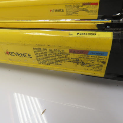 Keyence GL-R32L-T GL-R32L-R Safety Light Curtain Transmitter Receiver Set 24VDC