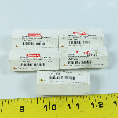 SPI 29-640-0 Class ZZ Individual Pin Gage 0.640"+ Lot Of 5