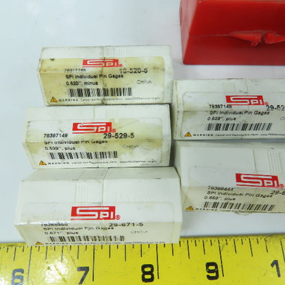 SPI 29-529-5 Class ZZ Individual Pin Gage Misc. Lot Of 11