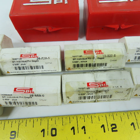SPI 29-529-5 Class ZZ Individual Pin Gage Misc. Lot Of 11