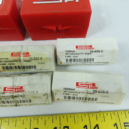 SPI 29-529-5 Class ZZ Individual Pin Gage Misc. Lot Of 11