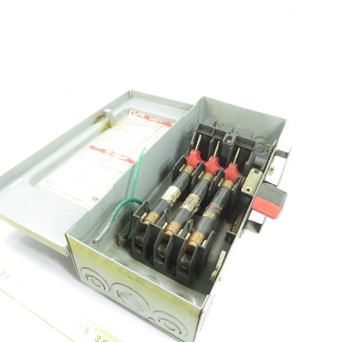Square D H361 30A 3-Pole Fusible Heavy Duty Safety Disconnect Switch 600V