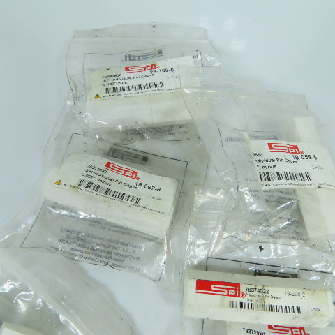 SPI 19-067-8 Class ZZ Individual Pin Gage 0.206"-, 0.100"+ Misc. Lot Of 20