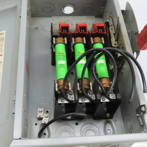 Siemens HF362 30A 3-Pole Fusible Heavy Duty Safety Disconnect Switch 600VAC